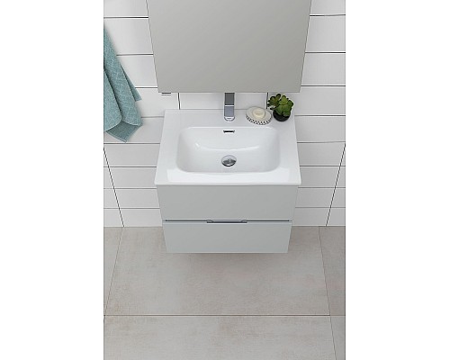 Тумба под раковину Aquanet Алвита New 60 277512 подвесная Серая матовая