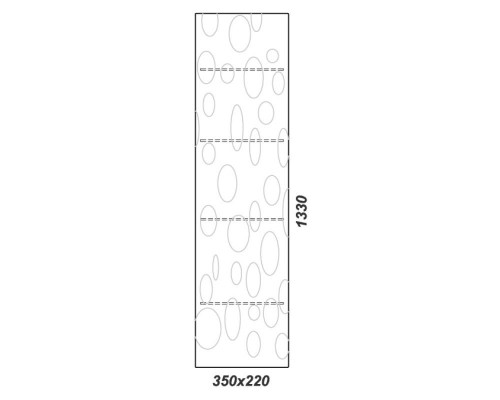 Шкаф пенал Clarberg Dune 35 DUN0535 подвесной Белый