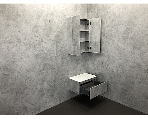 Тумба Comforty Осло 60 00-00000838 подвесная Бетон светлый