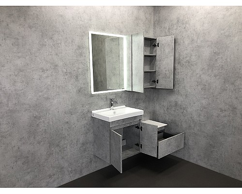 Тумба Comforty Осло 60 00-00000838 подвесная Бетон светлый