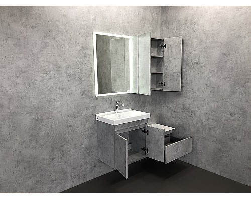 Тумба Comforty Осло 60 00-00000838 подвесная Бетон светлый