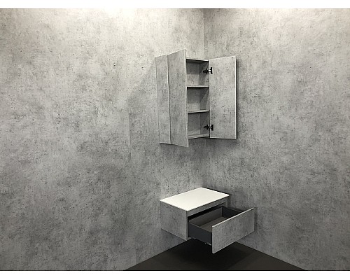 Тумба Comforty Осло 60 00-00000838 подвесная Бетон светлый