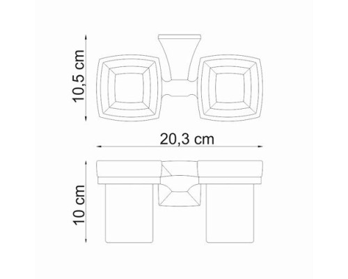 Подстаканник двойной WasserKRAFT K-2528D