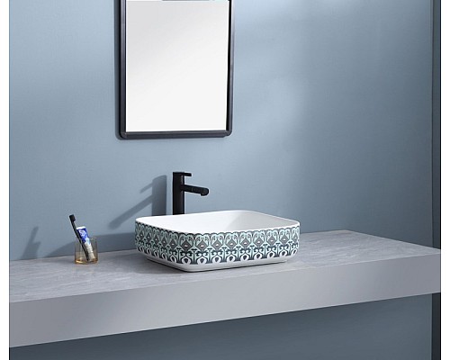 Раковина чаша Bronze de Luxe Nordic 2073 белый, синий