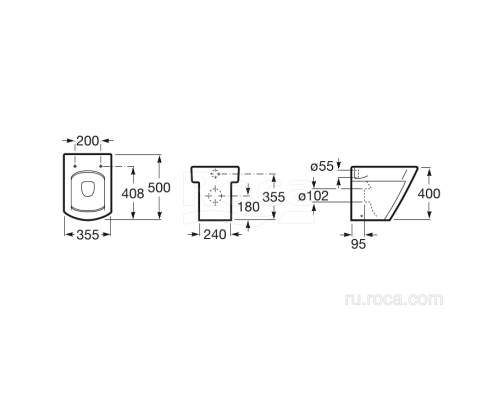 Чаша Roca Hall 347627000 напольная