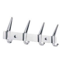 Планка с 4-мя крючками Veragio Gifortes L24.5xH3 хром
