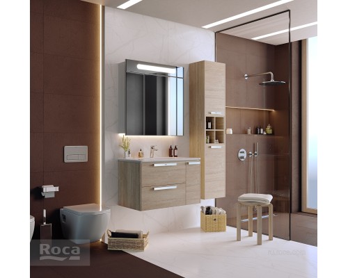 Зеркальный шкаф Roca Victoria Nord 80 ZRU9000033 белый глянец