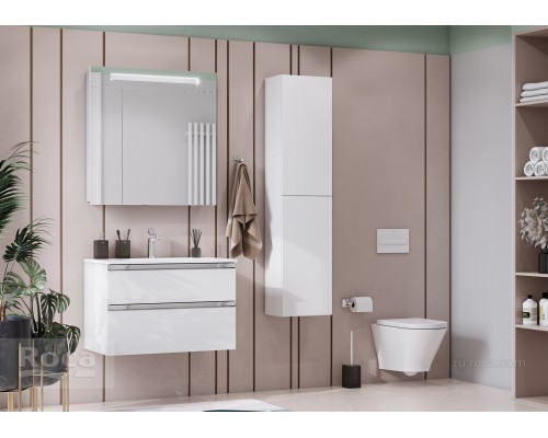 Зеркальный шкаф Roca Victoria Nord 80 ZRU9000033 белый глянец