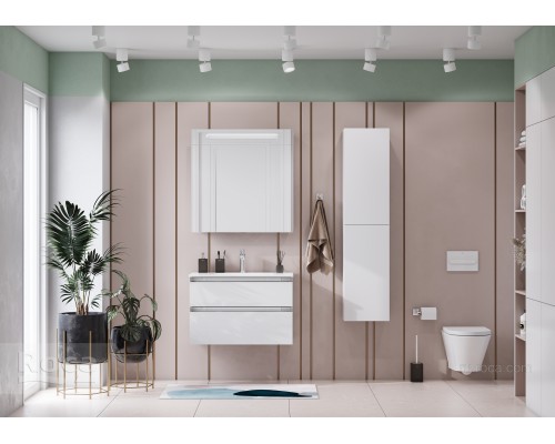 Зеркальный шкаф Roca Victoria Nord 80 ZRU9000033 белый глянец