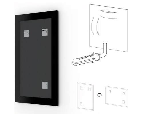 Зеркало Evoform Definite 72х52 BY 0792 в багетной раме - Бусы золотые 46 мм