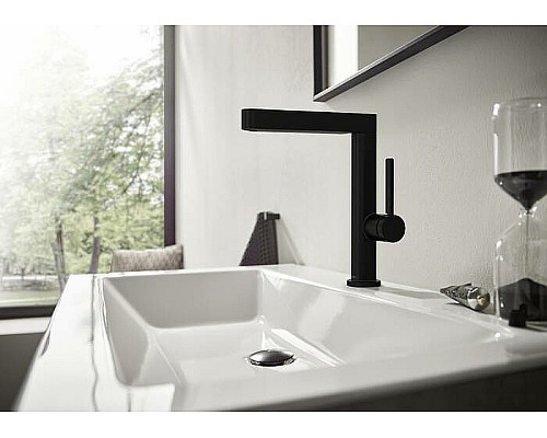 Смеситель для раковины Hansgrohe Finoris 76060670 Черный матовый