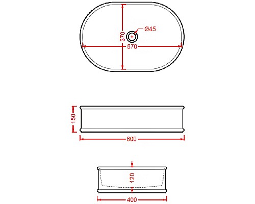 Раковина-чаша Artceram Atelier 60 ATL002 01 00 Белая