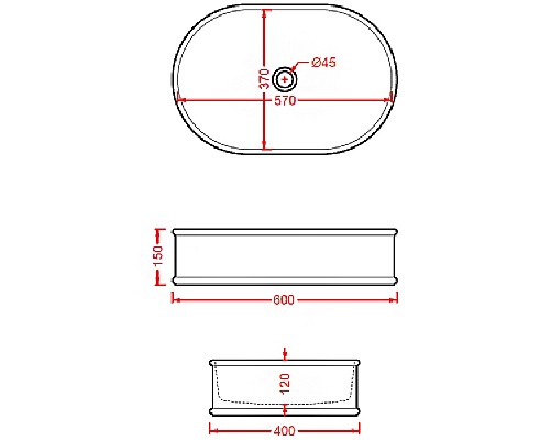 Раковина-чаша Artceram Atelier 60 ATL002 01 00 Белая