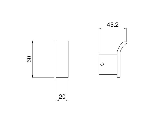 Крючок Allen Brau Infinity 6.21001-31 Черный матовый