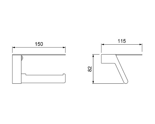 Держатель туалетной бумаги Timo Selene 14043/03 Черный