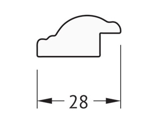 Зеркало Evoform Definite 98х48 BY 0692 в багетной раме - Витое золото 28 мм