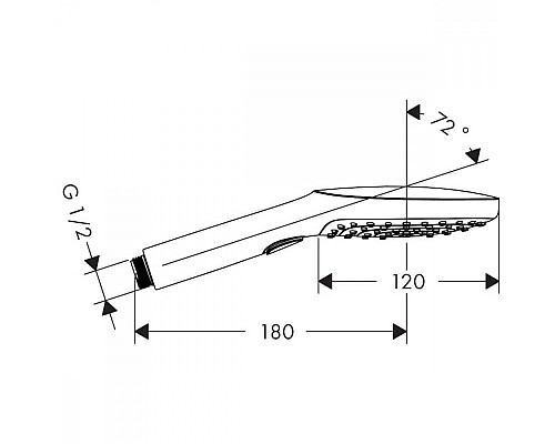 Душевая лейка Hansgrohe бронза 26520140