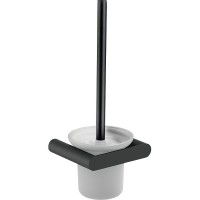 Ершик для унитаза Nofer Verona 16877.N Черный матовый