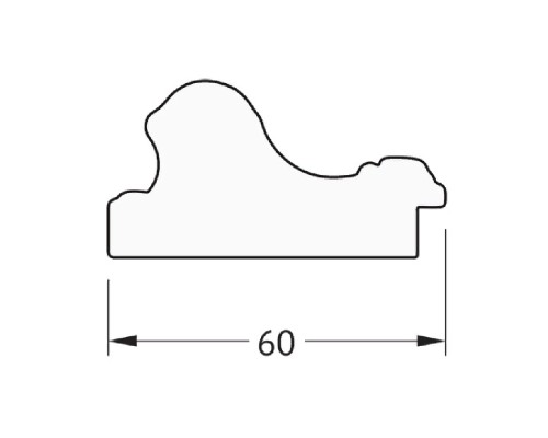 Зеркало Evoform Definite 51х41 Золотые бусы на серебре