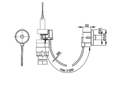 Кнопка смыва AlcaPlast MPO11 хром