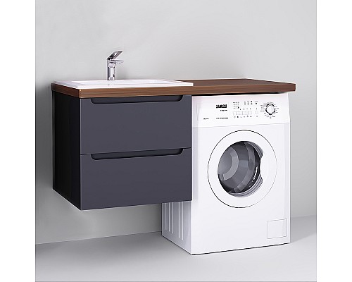 Столешница под раковину Jorno Wood 122 Wood.06.122/DW Темное дерево