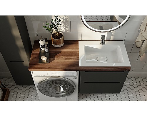 Столешница под раковину Jorno Wood 122 Wood.06.122/DW Темное дерево