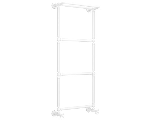 Полотенцесушитель водяной 1260х500 белый матовый Сунержа Ренессанс 1386 30-0281-1250