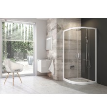 Полукруглая душевая кабина Ravak Blix 3B240100Z1 80 белый прозрачный