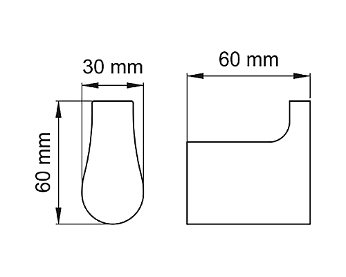 Крючок WasserKRAFT Glan K-5123 Черный глянцевый