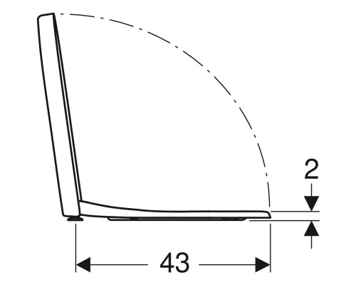 Сиденье для унитаза Geberit iCon 500.670.01.1 Белое с микролифтом