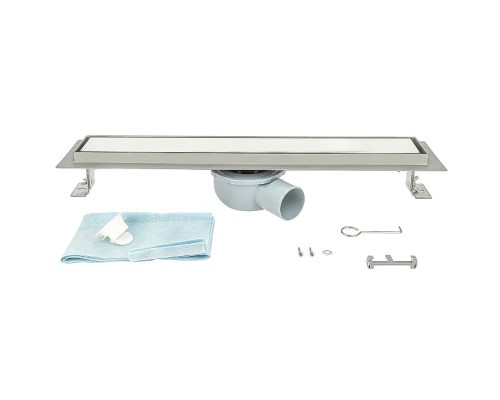 Душевой лоток ALMAes Laguna 50 LG50WH с Белой решеткой