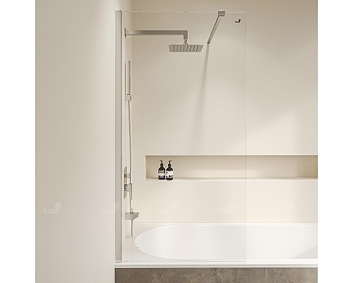 Шторка на ванну RGW Screens SC-052 90x150 35115209-11 профиль Хром стекло прозрачное