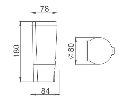 Дозатор для жидкого мыла Haiba HB406 Хром