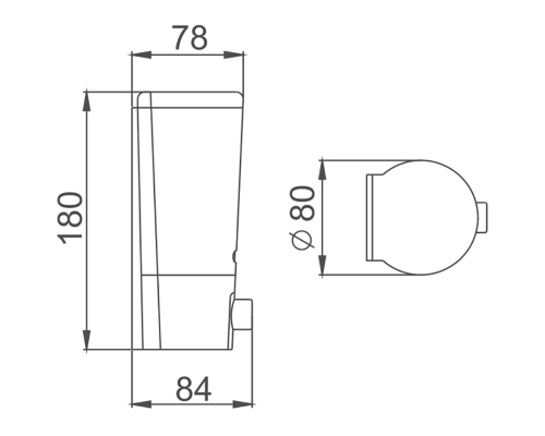 Дозатор для жидкого мыла Haiba HB406 Хром