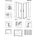 Душевая дверь Radaway Idea DWJ 160 R 387020-01-01R профиль Хром стекло прозрачное
