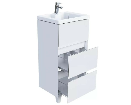 Тумба с раковиной Marka One Bumble 40H Ц0000001480 Белая