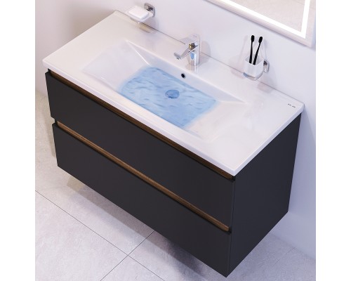 Тумба под раковину AM.PM X-Joy 100 M85AFHX1002BM подвесная Черная матовая