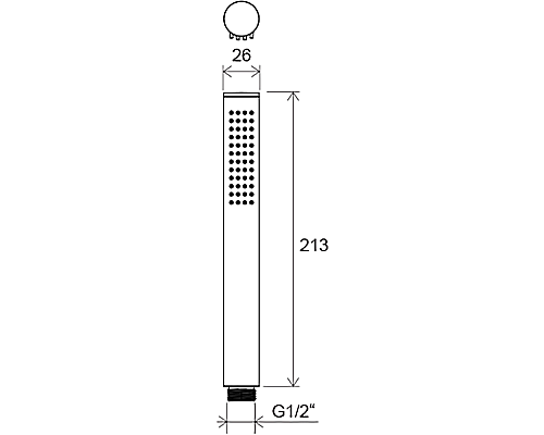 Ручной душ Ravak Chrome X07P573 Черный матовый
