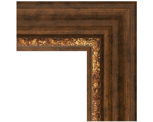Зеркало Evoform Exclusive 116х56 BY 3491 с фацетом в багетной раме - Римская бронза 88 мм