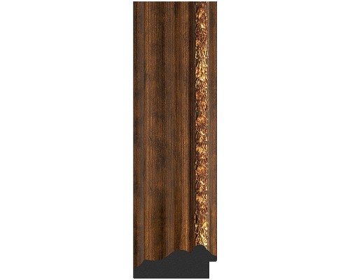 Зеркало Evoform Exclusive 116х56 BY 3491 с фацетом в багетной раме - Римская бронза 88 мм