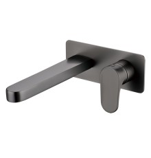 Смеситель для умывальника из стены Boheme Spectre Gunmetal