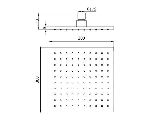 Верхний душ Migliore Palermo 29670 Золото