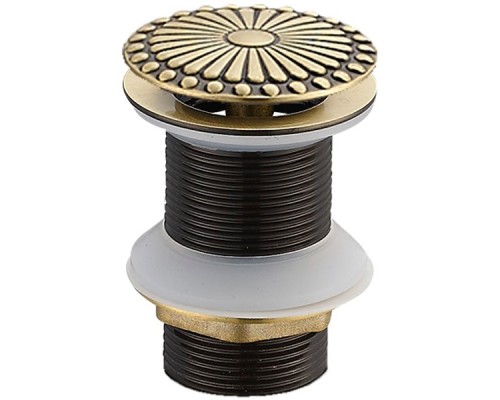 Донный клапан Bronze de Luxe с переливом Бронза