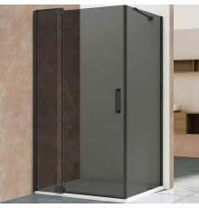 Душевой уголок Vincea Extra 100х90 профиль Черный стекло тонированное