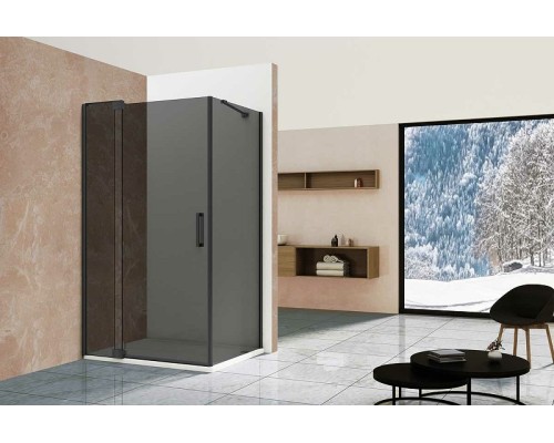 Душевой уголок Vincea Extra 100х90 профиль Черный стекло тонированное