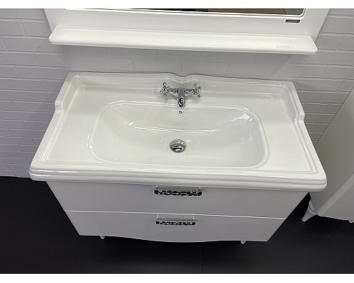 Тумба с раковиной Comforty Монако 100 00004136346 Белая