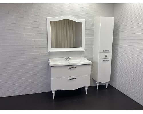 Тумба с раковиной Comforty Монако 100 00004136346 Белая