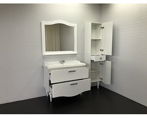 Тумба с раковиной Comforty Монако 100 00004136346 Белая