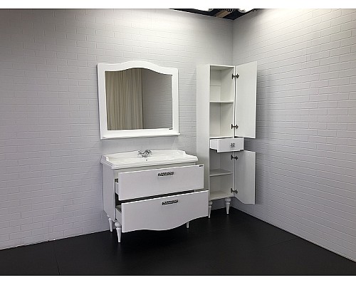 Тумба с раковиной Comforty Монако 100 00004136346 Белая