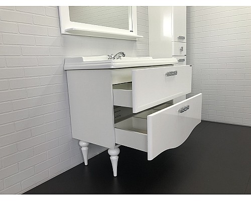 Тумба с раковиной Comforty Монако 100 00004136346 Белая